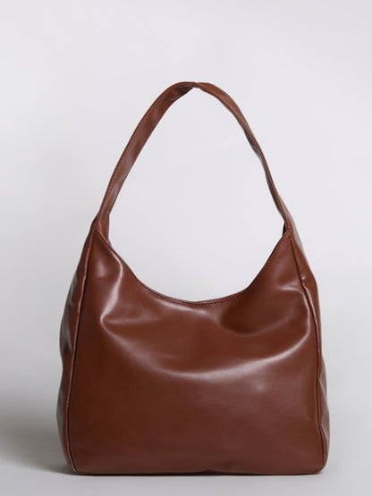 Retro Hobo Shoulder Bag Large PU Leather Tote